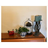 Decorative candles and holders, up to 15' T.