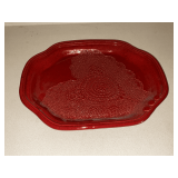 Pottery lacy tray 15 1/2' L