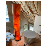 Retro 60' T floor lamp and table