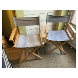 Pair of director's chairs