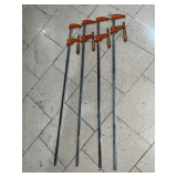 4 bar clamps, 36' T