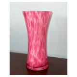 Art glass vase, 10' T.
