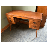Double pedestal desk, 46' W x 20' D x 30' T