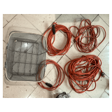 Extension cords, 4 of various sizes and up to 50'
