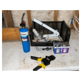 Plumbing tools, Pex crimper 3/8'-1', propane torch, PVC cement