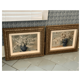 Pair of framed artwork, 23' W x 20' T.