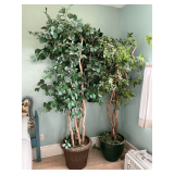 Pair of artificial trees up to 8' T