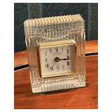 Danbury crystal clock, 5' T