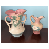 Pair of Hull vases, W6 - 7 1/2'