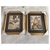 Framed and matted prints, 'Haven't We Been Here Before', 'Here We Are Again'