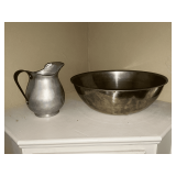 Stainless bowl, 16' W