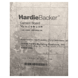 (4) 3' x 5' fiber cement boards, 1/4' thick.