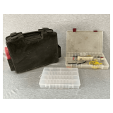 Plastic tackle boxes
