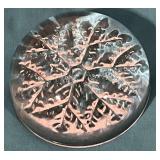 Snowflake glass paperweight