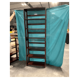 Wooden folding 7-tier shelf