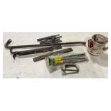 Pry bars, allen wrenches, files, chisels, punches, etc.