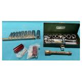 Assortment of 3/8" sockets, deep and standard