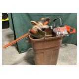 Black & Decker 20 volt hedge trimmer, weed trimmer