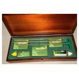 Remington gun cleaning kit in wooden box