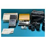 Vintage recorders, Minolta, Electra, Olympus, etc.