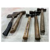 Shingle hatchet, hammers, etc.
