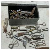 Large assortment of bottle openers and church keys