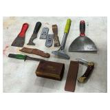 Schrade folding knife and stone