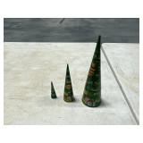 3 piece nesting Christmas trees