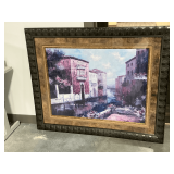 Framed and matted artwork