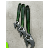Diamond Tool adjustable wrenches, 8", 10" & 12"