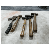 Shingle hatchet, hammers, etc.