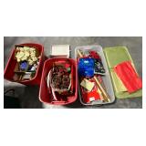 Assortment of Christmas wrapping