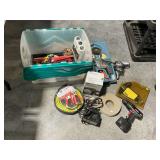 Black & Decker 3/8" drill, 3M respirators, Parker electric stapler