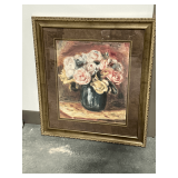 Framed and matted artwork
