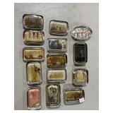 Assortment of random people paperweights