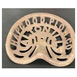 Hapgood Plow Co, Alton ILL cast iron seat