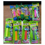 PEZ dispensers, Clowns & Smurfs,