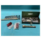 Assortment of 3/8" sockets, deep and standard