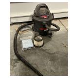 Shop Vac 5-gallon 2 hp with extra filters