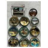 Assortment of destination paperweights
