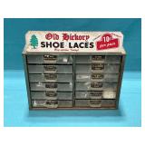Old Hickory Shoe Lace storage box 12 1/2" x 6" D x 12" T with hardware.