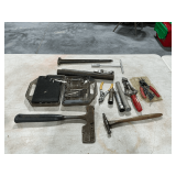 Shingle hatchet, needle nose pliers, etc.