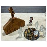 3 nativity sets and snowman trinket box