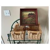 Pair of baskets, 12' x 9'