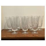 8 Galway Crystal 'Longford' iced tea glasses