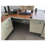 Steelcase single pedestal desk, CONTENTS NOT INCLUDED