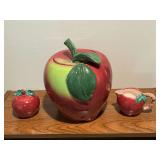 Treasure Craft by Pfaltzgraff Apple cookie jar, 10' T small chip on rim