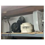 Lasko, Honeywell and other fans, Kaz humidifier, desk lamp