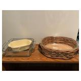 Anchor Hocking 8x8 casserole, Pfaltzgraff 16 oz. mini loaf pan