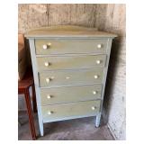 5-drawer vintage chest of drawers